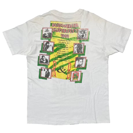 Budweiser Superfest 1991 WHITE HANES XL 9336