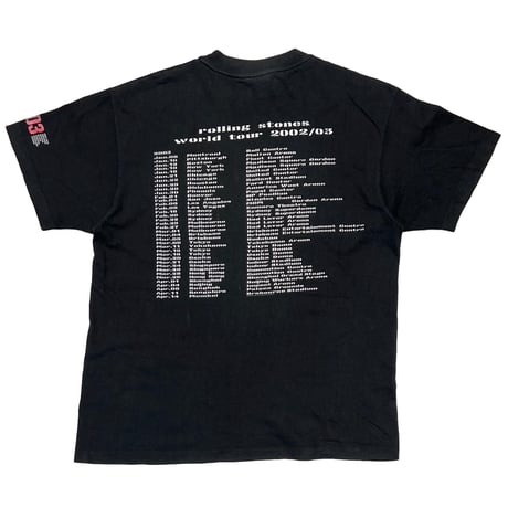 ROLLING STONES 2002-2003 WORLD TOUR LIP & TONGUE FITS L-XL 9318