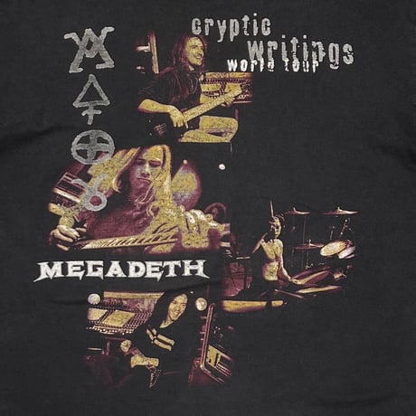 MEGADETH CRYPTICWRITING WORLD TOUR 1998 GIANT LARGE 7253