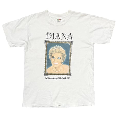 PRINCESS DIANA Princess of the World MEMORIAL WHITE FRUIT OF THE LOOM MEDIUM 1067