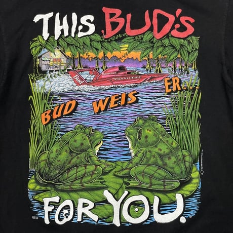 Budweiser FROGS 1996 BOAT THIS BUD'S FOR YOU LS GILDAN LARGE 0362