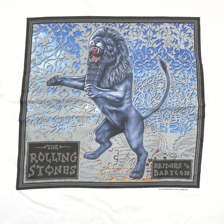 THE ROLLING STONES BRIDGES TO BABYLON WORLD TOUR 1997/1998 WHITE BLUE THUNDER LARGE 8861