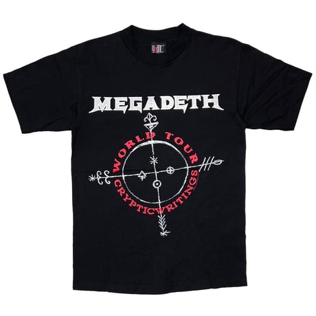MEGADETH CRYPTIC WRITINGS WORLD TOUR giant MEDIUM 7731