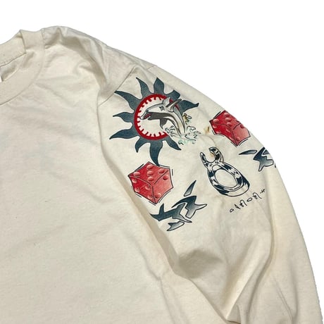 DENNIS RODMAN TATTOO LS TEE NATURAL LARGE 2568