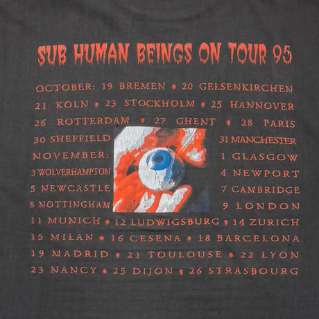 SKID ROW SUB HUMAN BEGINS ON TOUR 1995 FITS XL 0558