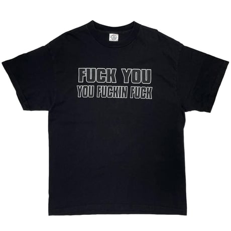 OLD&VINTAGE FUCK YOU FUCKING FUCK BLACK DELTA LARGE 0844