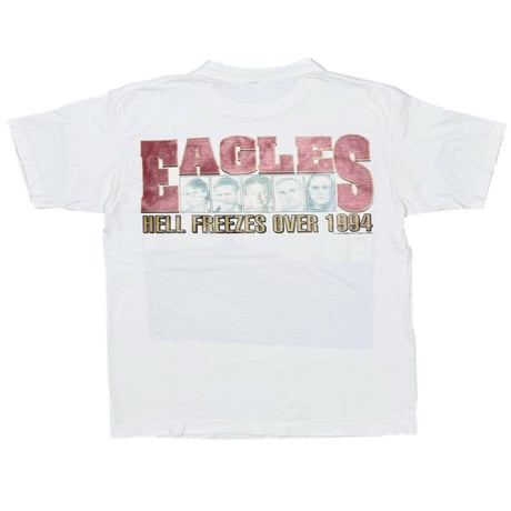 EAGLES 1994 HOTEL CALIFORNIA HELL FREEZES OVER WHITE FITS XL 8221