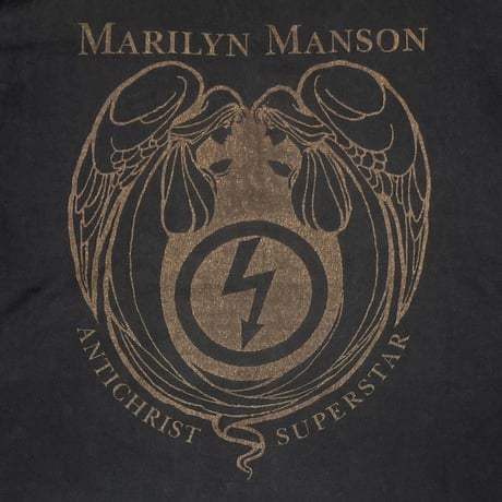 MARILYN MANSON ANTICHRIST SUPERSTAR BRONZE LOGO TULTEX XL 1618