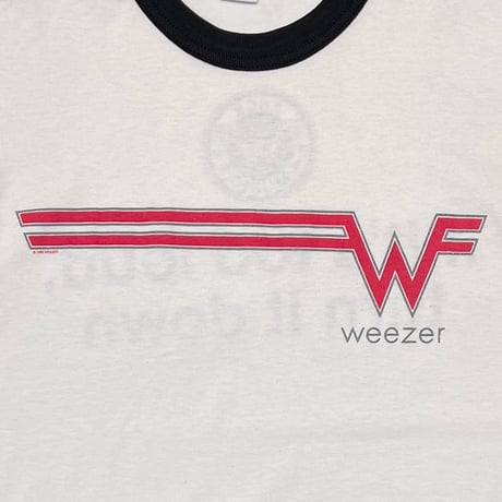 WEEZER 1995 ROCK MUSIC RINGER WHITE LARGE 2223