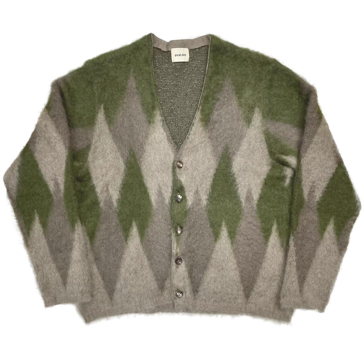 トップス greatLAnd Aberdeen MOHAIR CARDIGAN XL greatLAnd ORIGINAL Aberdeen MOHAIR CARDIGAN | g