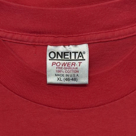 Apple MULTI COLOR TEXT LOGO RED ONEITA XL 5208