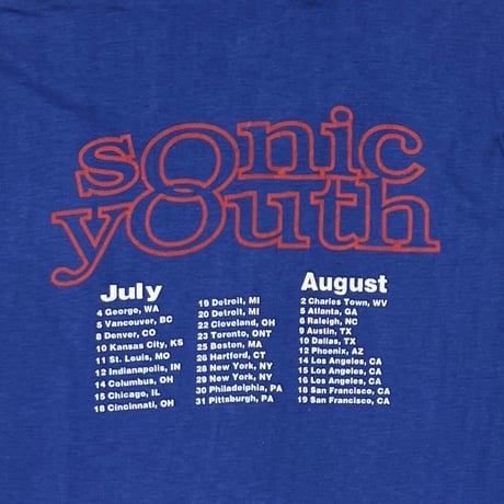 SONIC YOUTH WASHING MACHINE DOUBLE SIDE BLUE ACME LARGE 6843