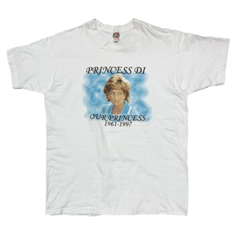PRINCESS DIANA 1961-1997 OUR PRINCESS WHITE FRUIT OF THE LOOM LARGE 3528