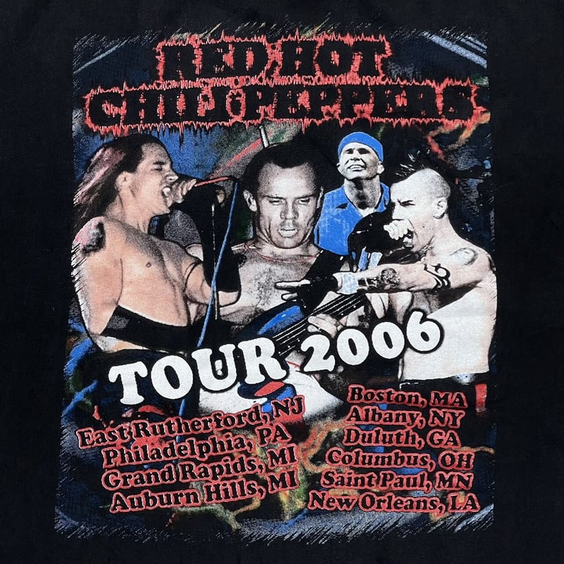 RED HOT CHILI PEPPERS TOUR 2006 BLACK XXL 3426 RED HOT CHILI PEPPERS TOUR 2006 BLACK XXL 3426