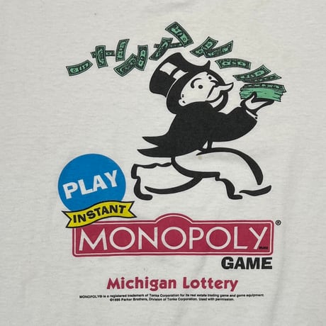 OLD & VINTAGE MONOPOLY Michigan Lottery WHITE SCREEN STARS XL 7528