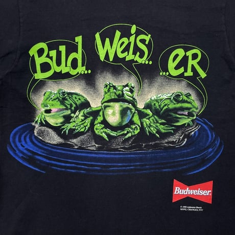 Budweiser 3 FROGS 1995 YOUR PAD OR MINE ? TULTEX MEDIUM 0395