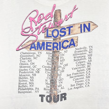 ROD STEWART LOST IN AMERICA TOUR 1989 FITS XL 0824