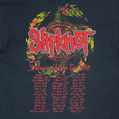 Slipknot Subliminal Verses Tour 2005 FITS XL 3011