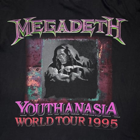 MEGADETH YOUTHANASIA WORLD TOUR 1995 EURO XL 0339