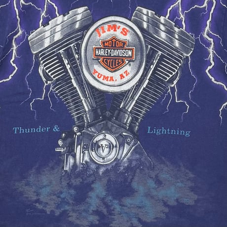 HARLEY DAVIDSON THUNDER & LIGHTNING PUEPLE LARGE 4647