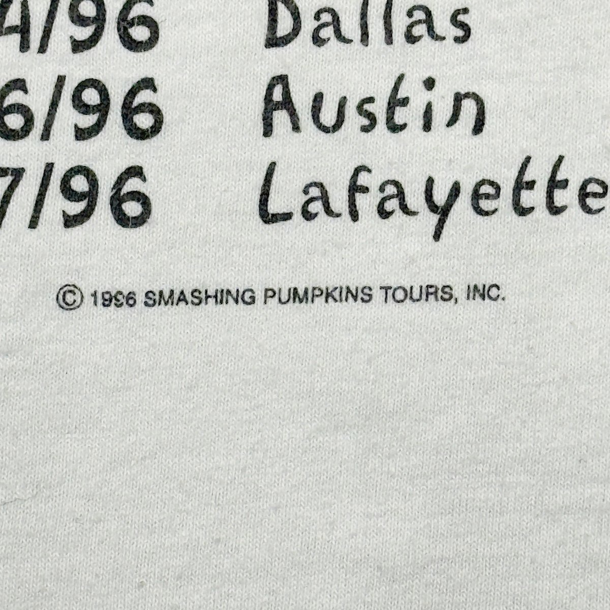 THE SMASHING PUMPKINS Infinite Sadness Tour 199