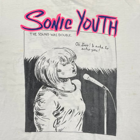 SONIC YOUTH THE GOO I LEFT BEHIND WHITE FITS XL 7239