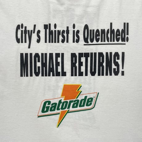 Gaterade MICHAEL JORDAN RETURNS FRUIT OF THE LOOM XL 0028