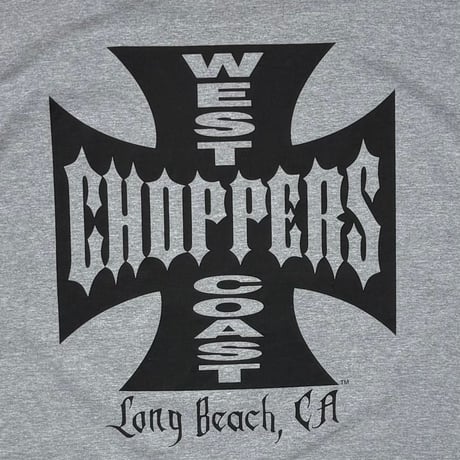 WEST COAST CHOPPERS IRON CROSS LS ASH GREY XL 8564