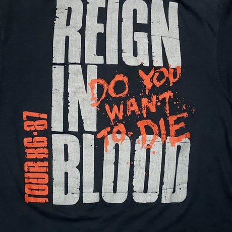 SLAYER DEF JAM REIGN IN BLOOD TEE HANES LARGE 120KG7234