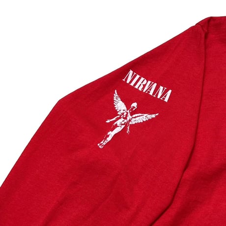 NIRVANA Y2K BOOTLEG HEART SHAPED BOX RED LS LARGE 9928
