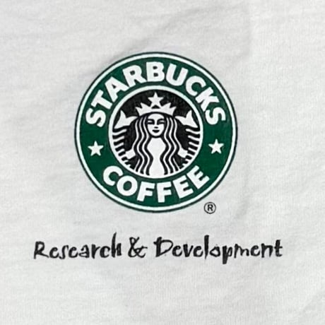 STARBUCKS COFFEE RESEARCH & DEVELOPMENT WHITE JERZEES XL 8872