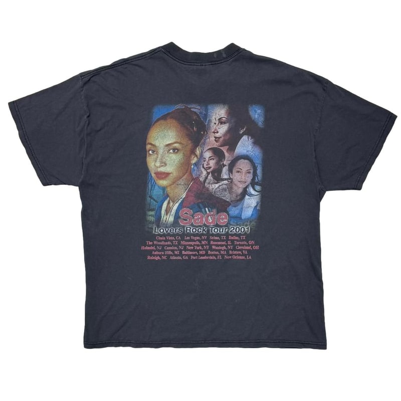 Sade \"Lovers Rock 2001\" Tシャツ Lサイズ 新品 RARE VINTAGE Sade Lovers Rock Tour 2001 T-SHIRT | eBay
