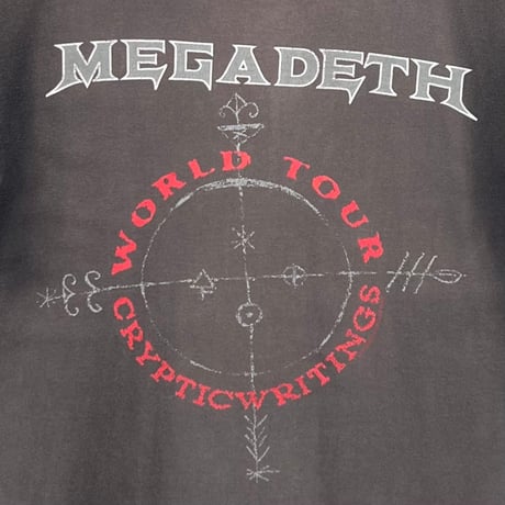 MEGADETH WORLD TOUR CRYPTICWRITINGS GINAT BY TEEJAYS LARGE 9699
