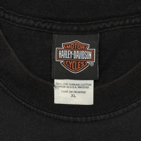 HARLEY DAVIDSON FLAME POCKET LS TEE CHICAGO XL 7415