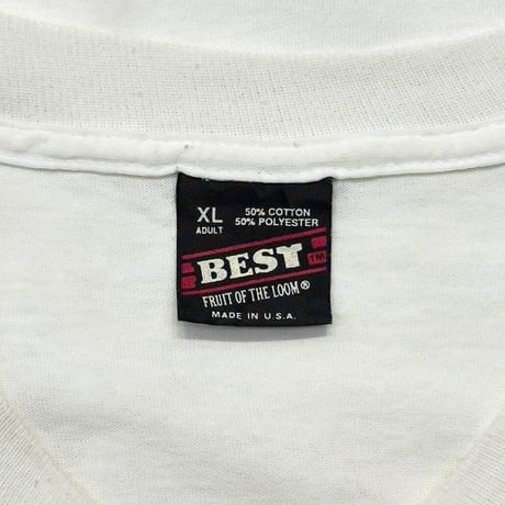 Newport Pleasure! ORANGE TEXT LOGO WHITE FRUIT OF THE LOOM XL 7960