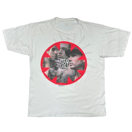 RED HOT CHILI PEPPERS BLOOD SUGER SEX MAGIK TOUR LOGO & PHOTO WHITE EURO LARGE 1457