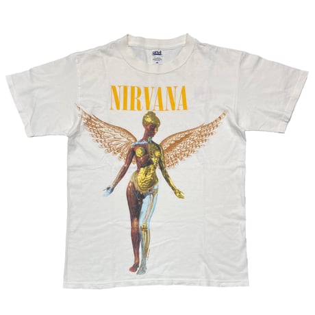 NIRVANA IN UTERO Y2K WHITE anvil MEDIUM 4618