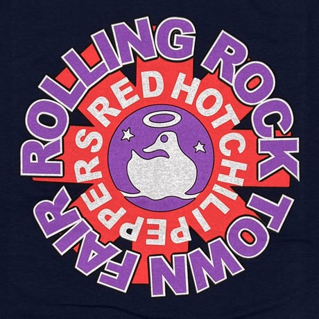 RED HOT CHILI PEPPERS ROLLING ROCK TOWN FAIR NAVY GILDAN HONDURAS XL 3172