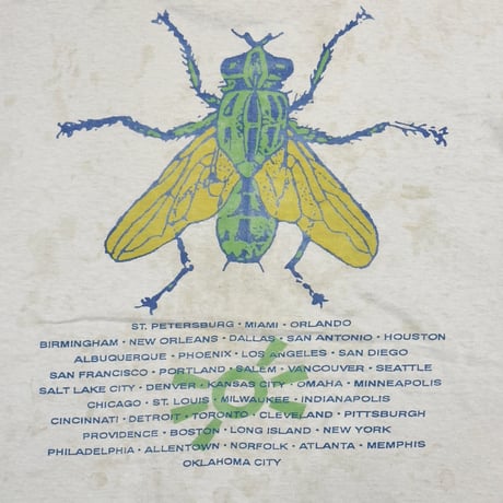 BUTTHOLE SURFERS Independent Worm Saloon TOUR WHITE FITS XL 0059
