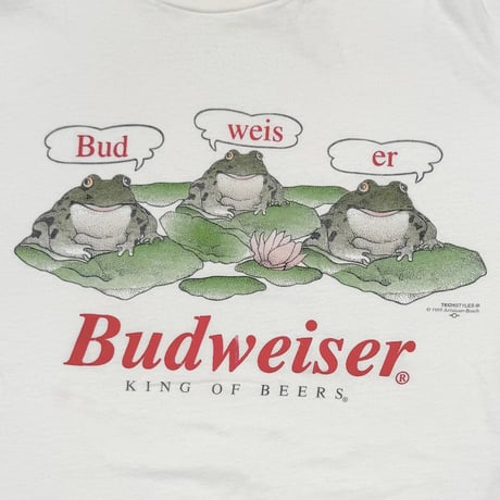 Budweiser 1995 3FROGS WHITE ALL SPORT LARGE 4409