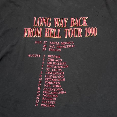 DANZIG LONG WAY BACK FROM HELL TOUR 1990 BROCKUM XL 0047