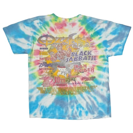 OZZ FEST 2005 10th ANNIVERSARY TIE DYE FRUIT OF THE LOOM LARGE 0609
