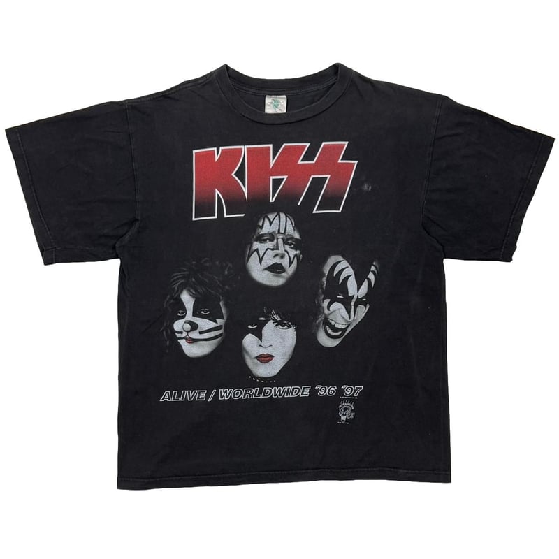 KISS キッス 両面プリント Alive / Worldwide 96 97 KISS キッス 両面プリント Alive / Worldwide 96 97 90's