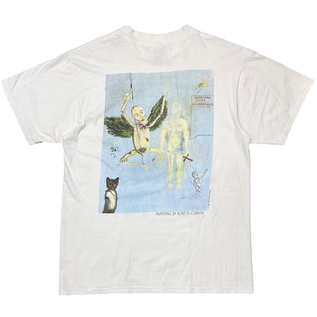 NIRVANA KURT COBAIN MEMORIAL ADULT WHITE TULTEX LARGE 3790