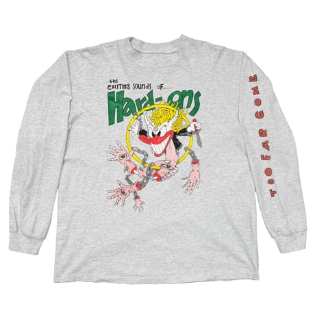 HARD-ONS TOO FAR GONE HARDONZ ON TOUR LS ASH GREY FITS XL 5648