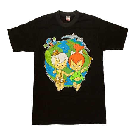 THE FLINTSTONES 1995 EARTH WALKING TEE FRUIT OF YHE LOOM LARGE 3663