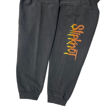 SLIPKNOT 2003 HOODED SWEATSHIRT BLACK ORANGE FITS XL 3791