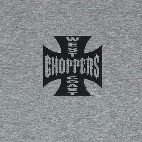 WEST COAST CHOPPERS IRON CROSS LS ASH GREY LARGE 8561