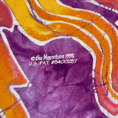 OLD & VINTAGE 1995 THE MOUNTAIN SUN & MOON TIE DYE PURPLE TENNESSEE RIVER XL 0048