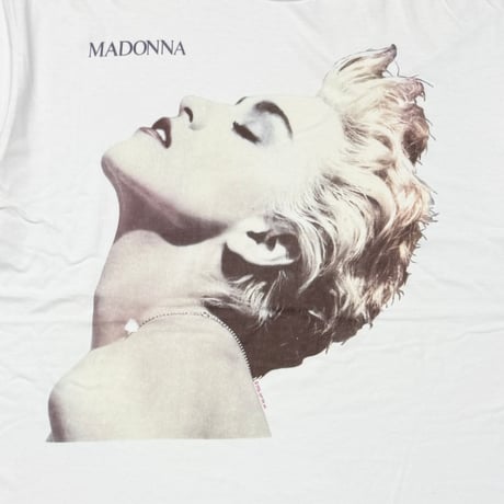 MADONNA BIG FACE SIDE PRINT 1986 WHITE OS FITS XL 8277
